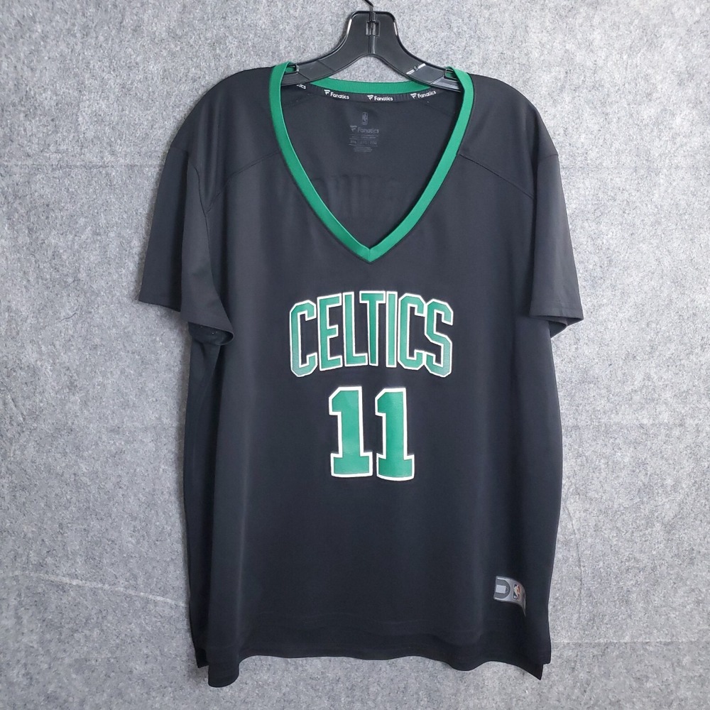 Boston Celtics #11 Irving Fanatics Official Ladies Jersey Sz 2XL XXL VNeck Shirt